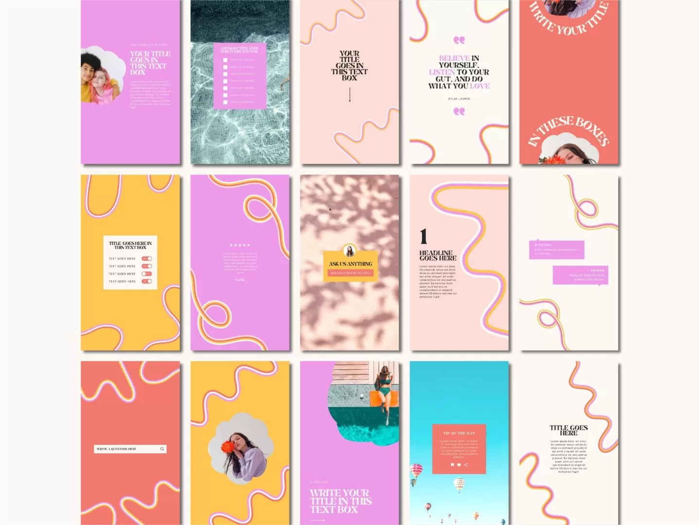 Colourful Instagram Templates