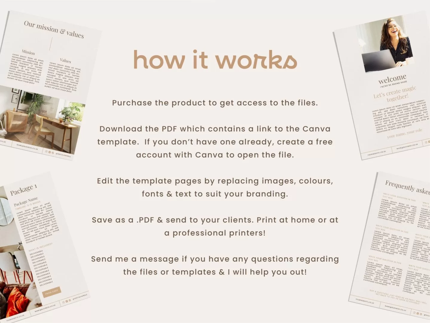 Service & Pricing Guide Canva Template