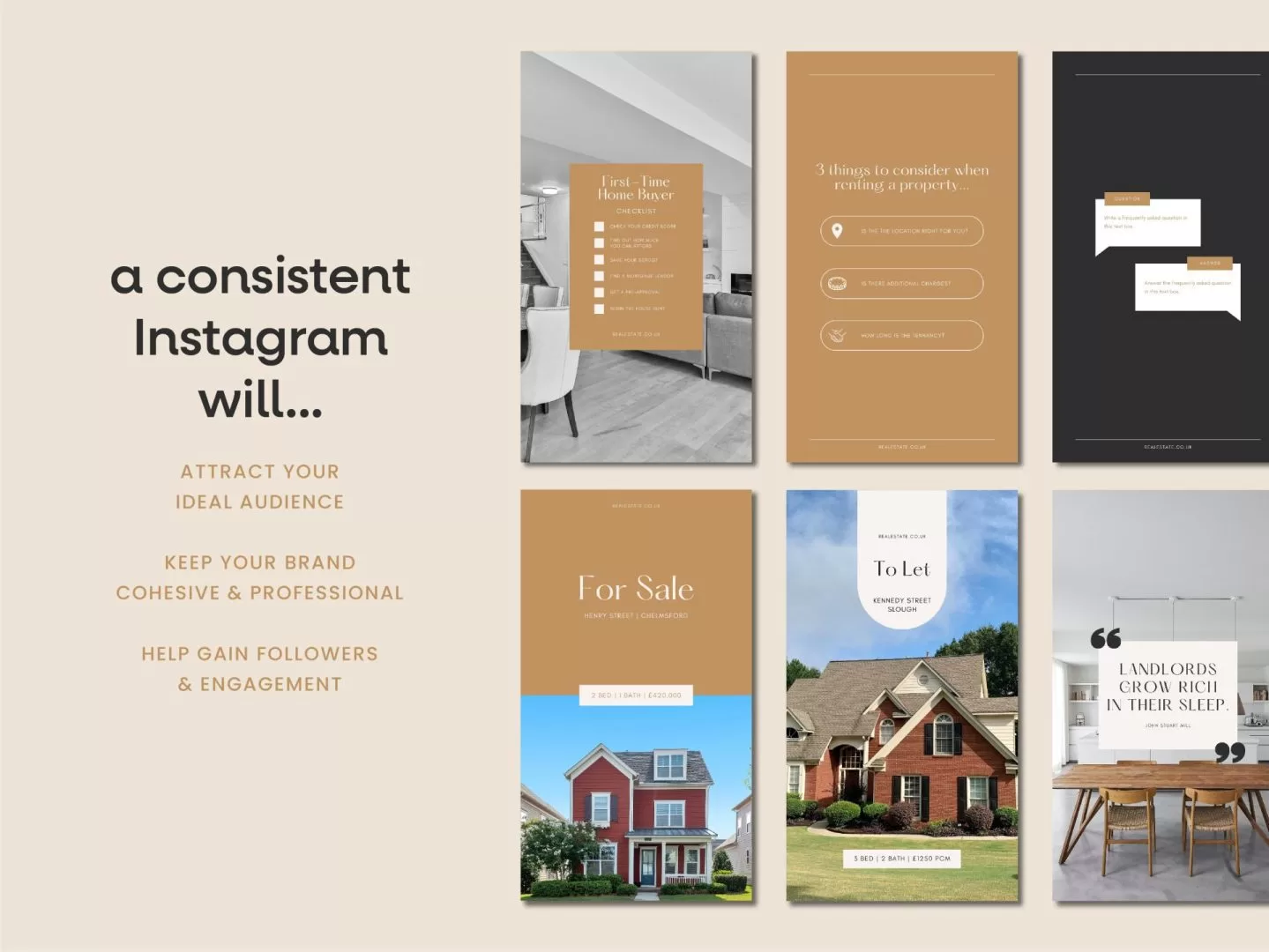 Real Estate Instagram Canva Templates