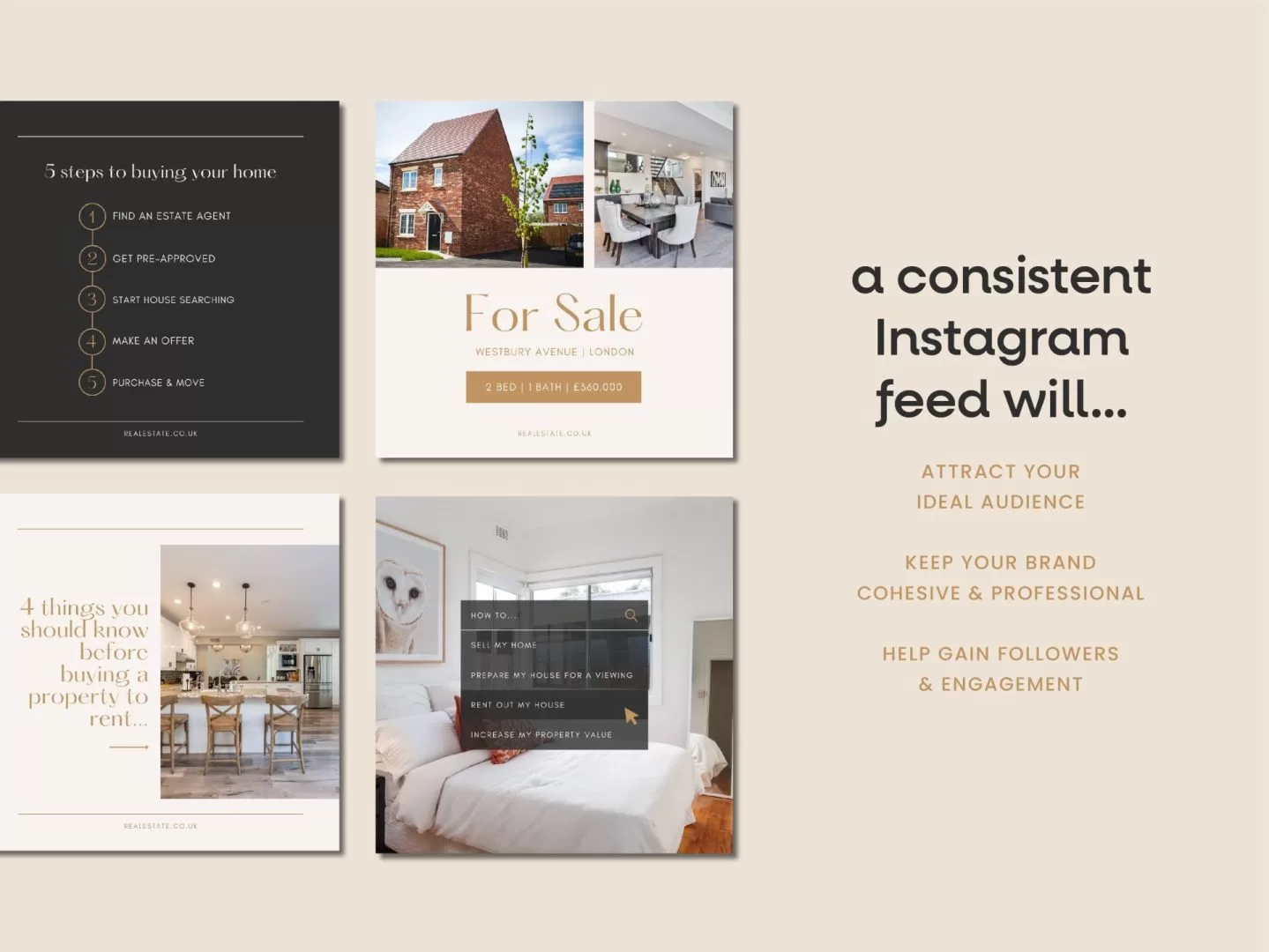 Real Estate Instagram Canva Templates
