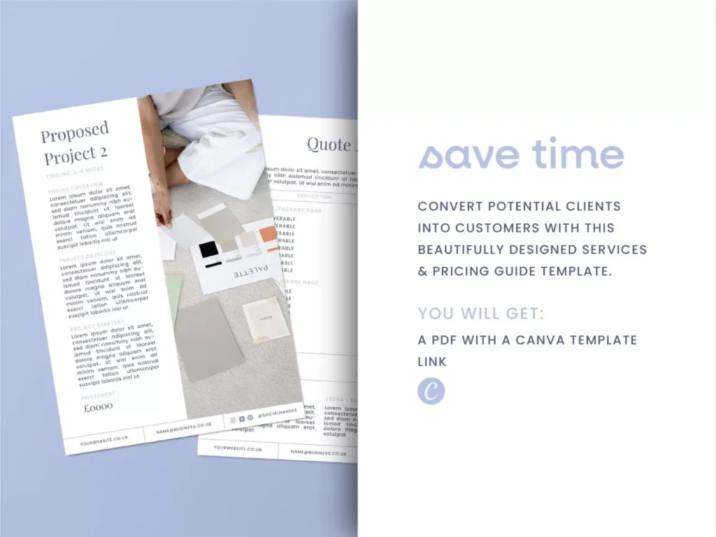 Blue Project Proposal Canva Template 7