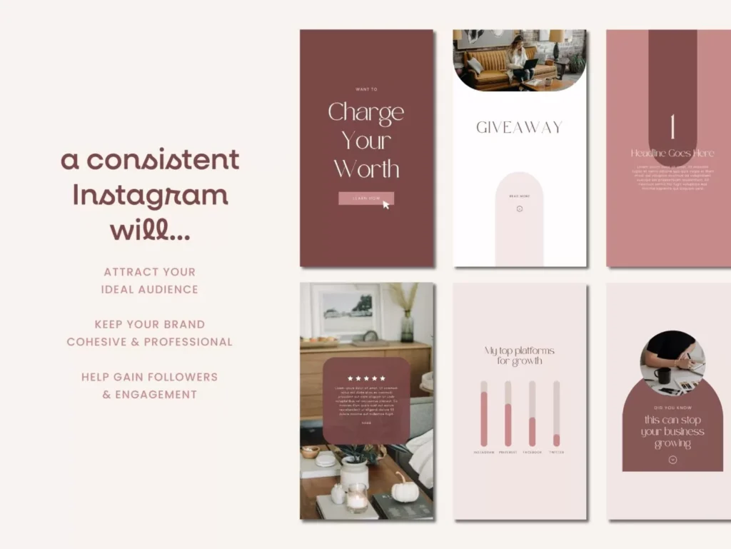 Pink Business Coach Instagram Template Stories 4