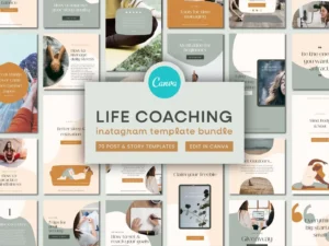 Boho Life Coaching Instagram Template Bundle 1