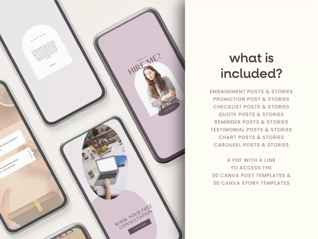 Lilac Virtual Assistant Instagram Template Bundle 7