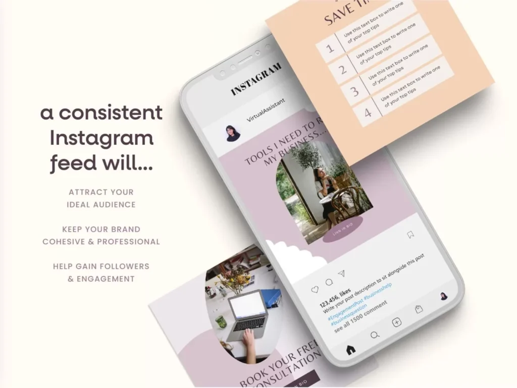 Lilac Virtual Assistant Instagram Template Bundle 6
