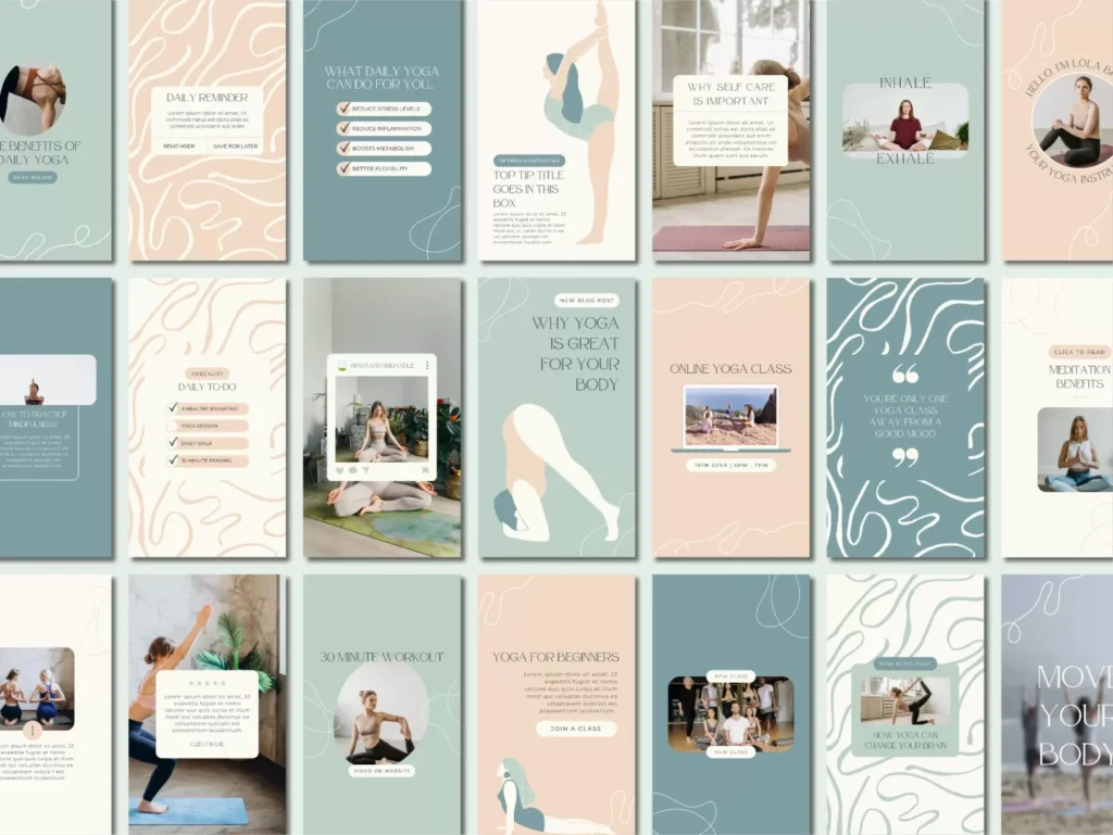 Mindful Yoga Instagram Template Stories 2
