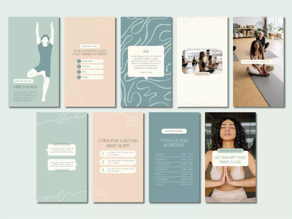 Mindful Yoga Instagram Template Stories 3
