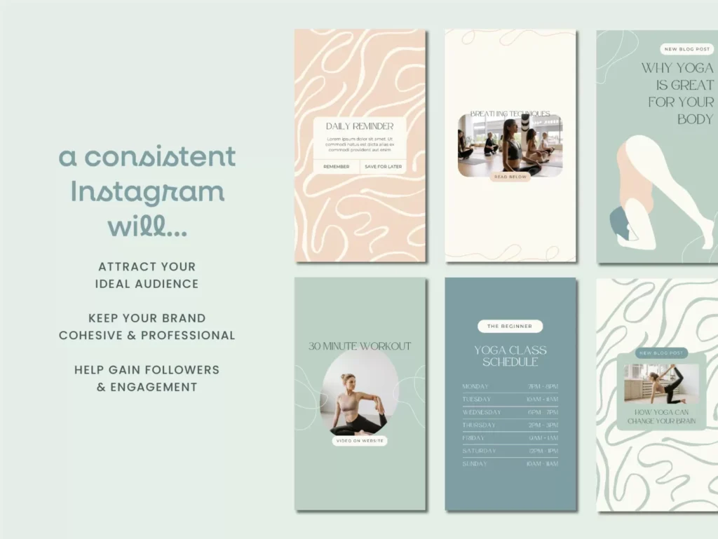 Mindful Yoga Instagram Template Stories 6