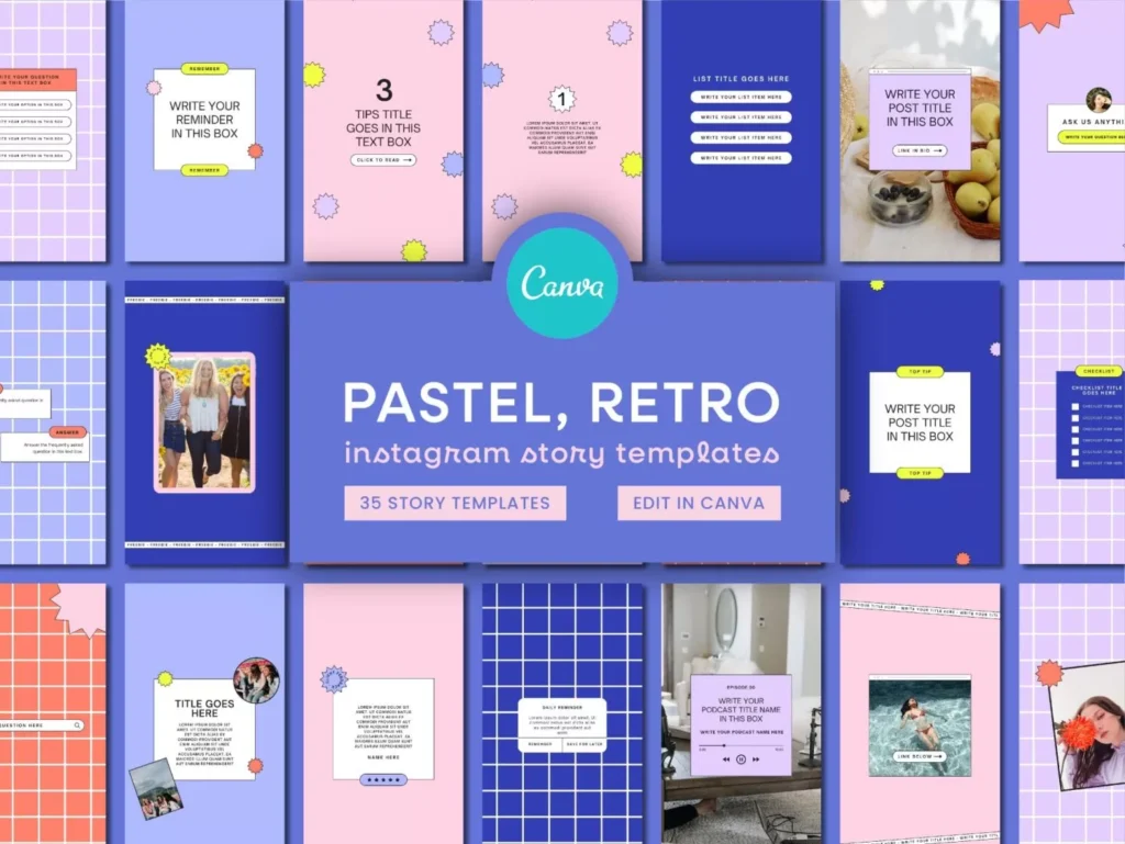 Pastel Retro Instagram Template Stories 1