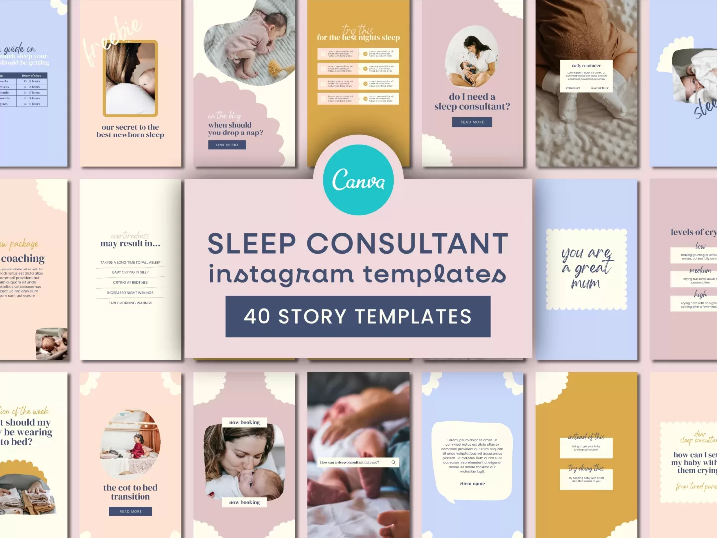 Sleep Consultant Instagram Template Stories 1