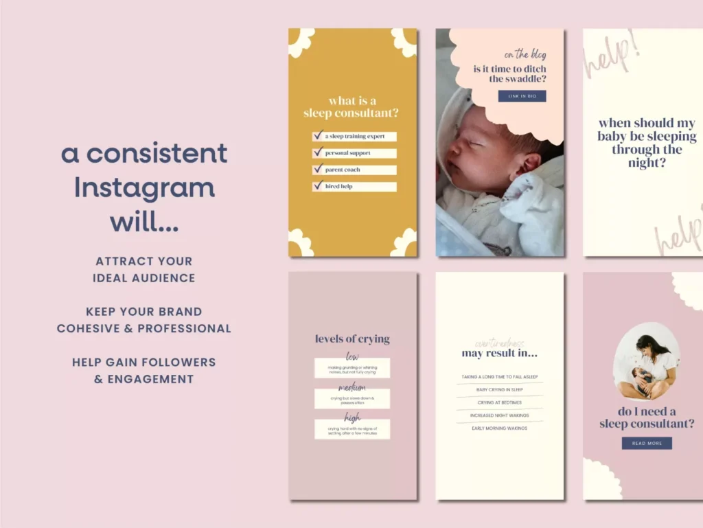 Sleep Consultant Instagram Template Stories 5