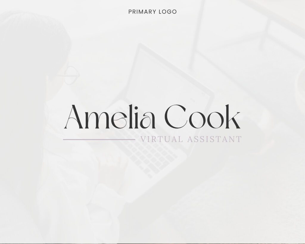 Editable Logo Canva Template - Virtual Assistant 3