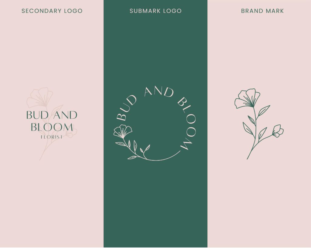 Customisable Canva Logo Template - Florist Logo 4