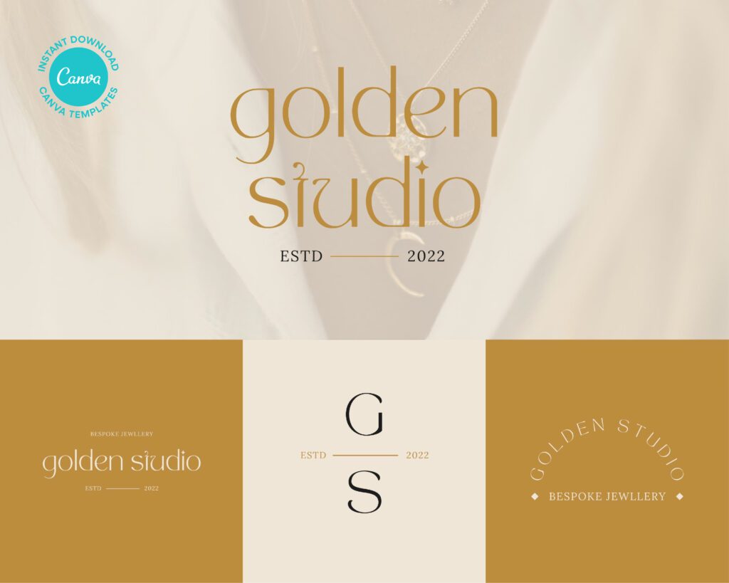 Premade Canva Logo Template - Luxury Shop Logo 1