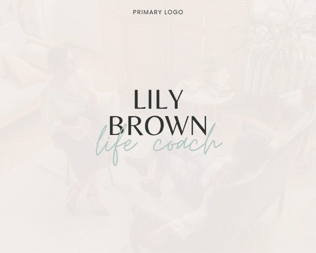 Editable Canva Logo Template - Life Coach Logo 3