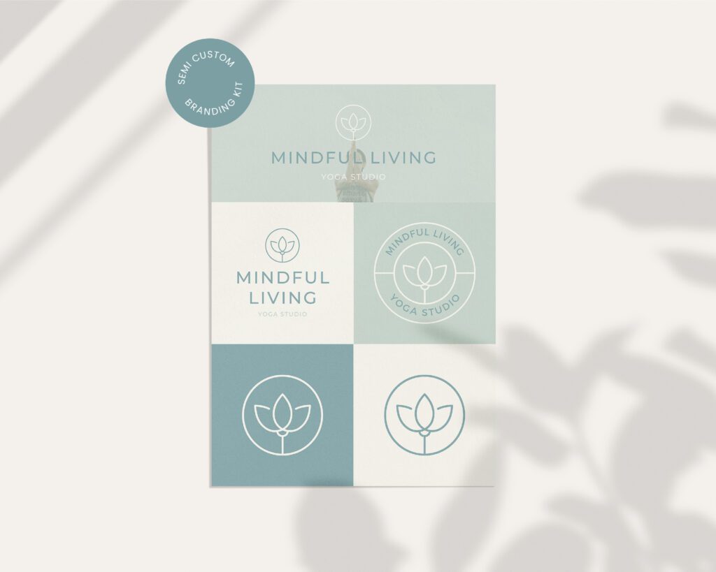 Customisable Canva Logo Template - Yoga Studio Logo 2