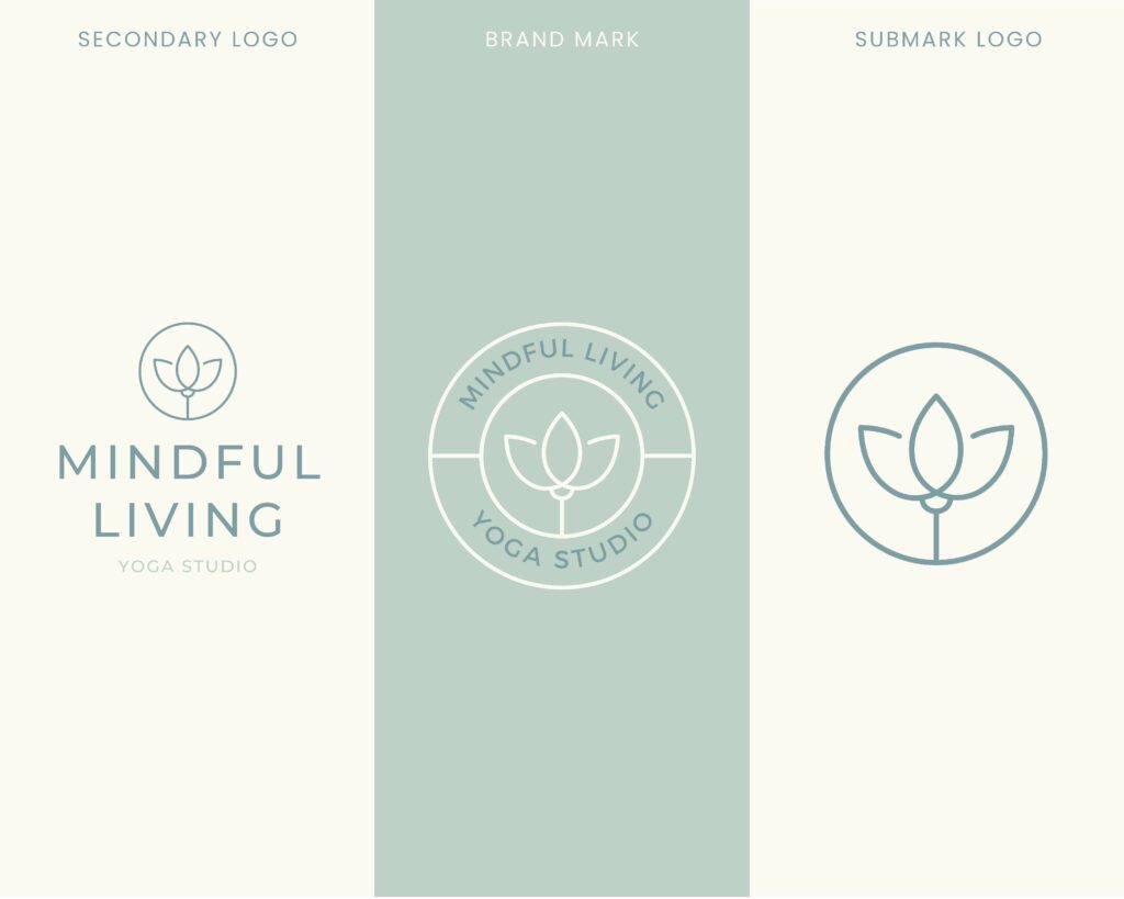 Customisable Canva Logo Template - Yoga Studio Logo 4