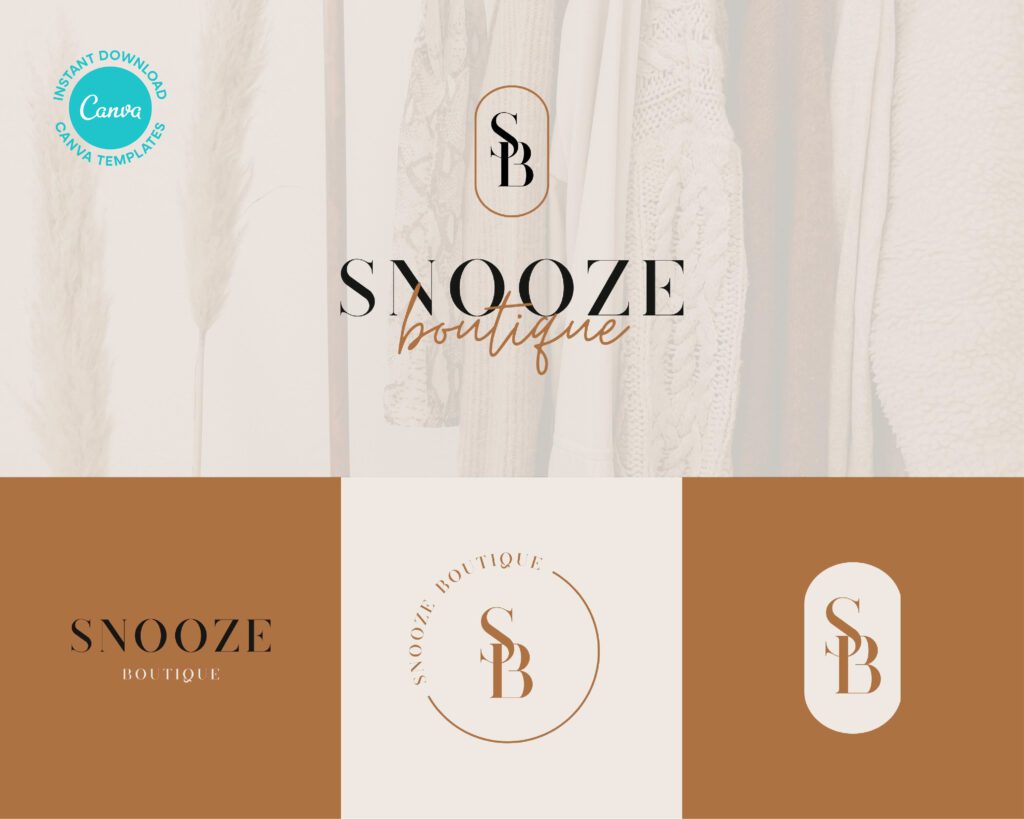 Editable Logo Canva Template - Boutique Logo 1